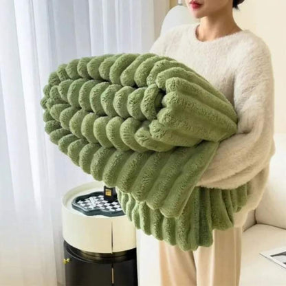 Marcherelle™ – Couverture Lestée en Fausse Fourrure Douce & Apaisante pour Relaxation