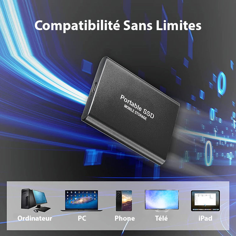 Marcherelle™ – Disque Dur Externe SSD Portable Ultra-Rapide