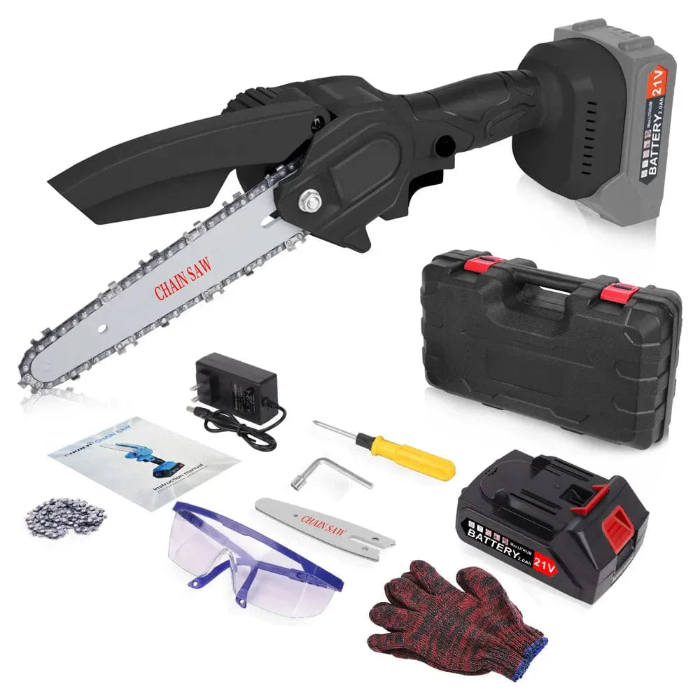 Marcherelle™ – Mini Tronçonneuse électrique Pro sans fil Premium (+ Batterie Offerte)