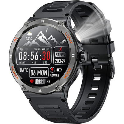 Marcherelle™ – Montre Connectée Homme Écran HD avec Boussole Intégrée