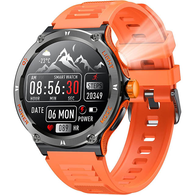 Marcherelle™ – Montre Connectée Homme Écran HD avec Boussole Intégrée