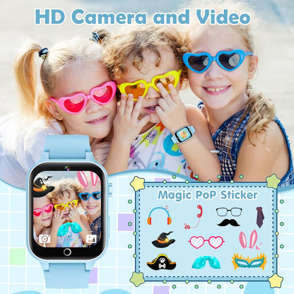 Marcherelle™ – Montre Intelligente pour Enfants avec Caméra HD & 26 Jeux Éducatifs