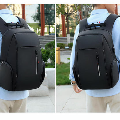 Marcherelle™ – Sac à Dos Imperméable Avec Chargeur USB et Poche pour Ordinateur