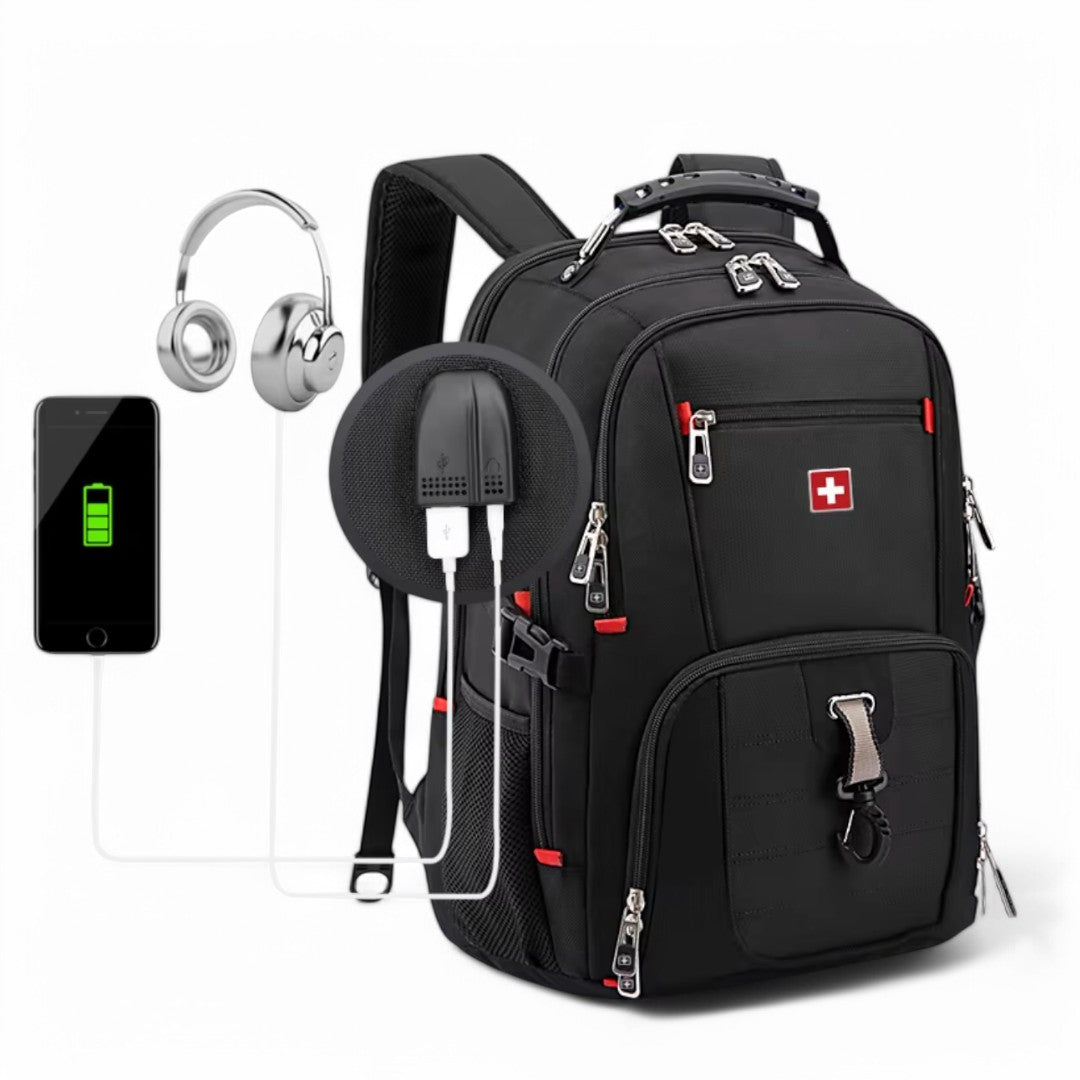 Marcherelle™ – Sac à Dos Voyage Unisex 35L Imperméable, Compartiment PC