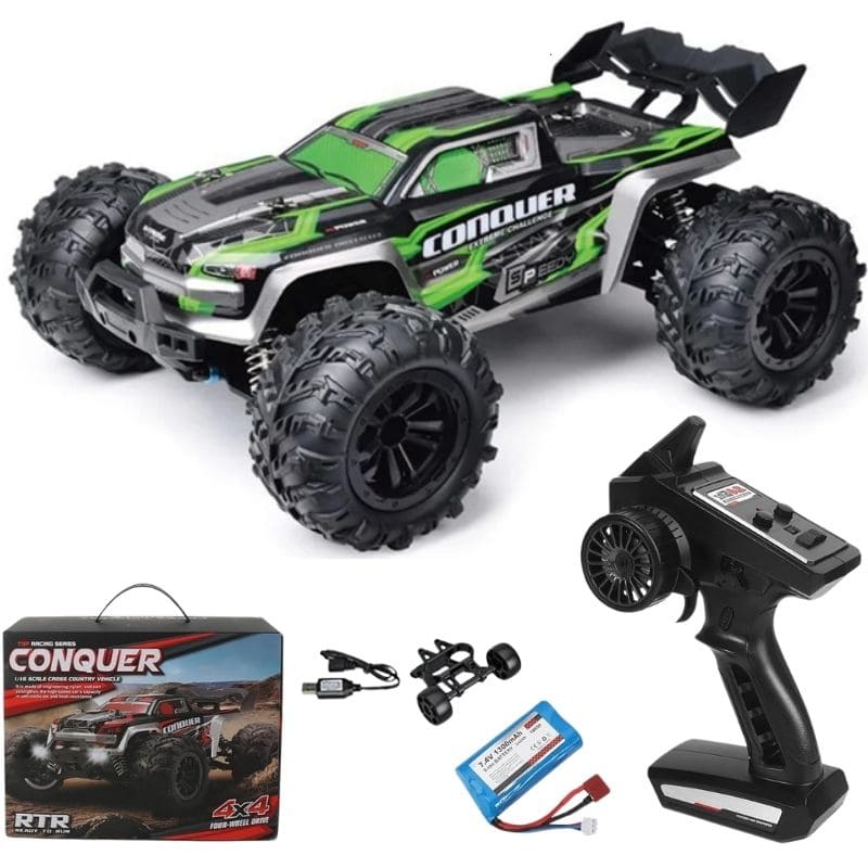 Marcherelle™ – Voiture Télécommandée 4x4 Tout Terrain 50 km/h Rechargeable