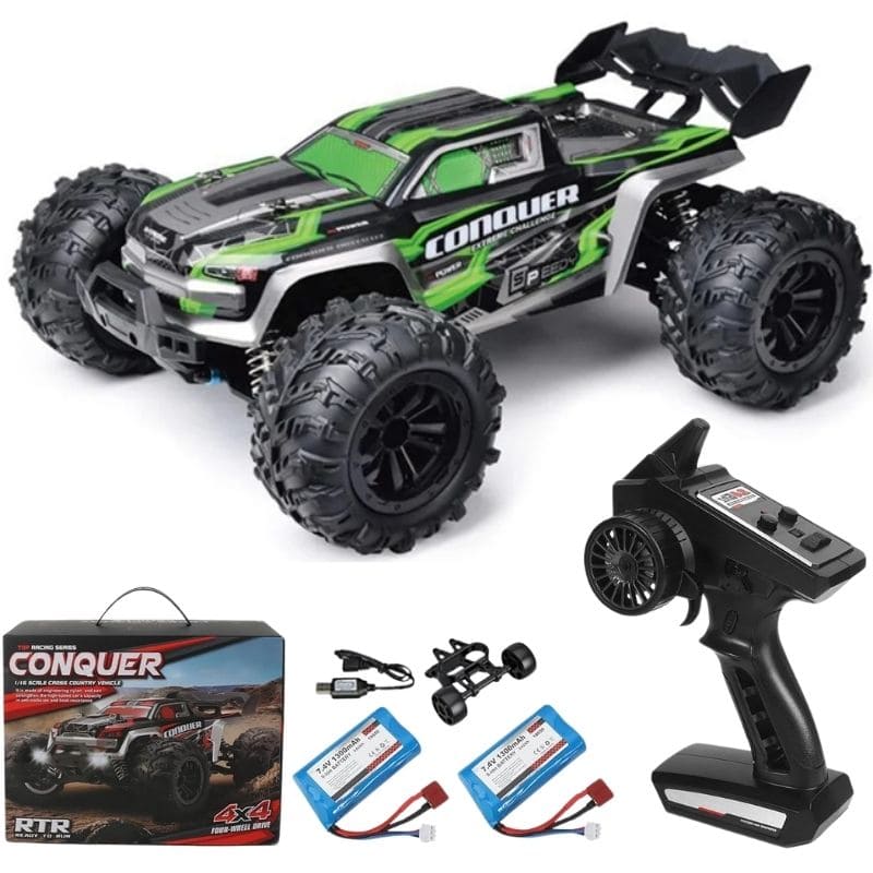 Marcherelle™ – Voiture Télécommandée 4x4 Tout Terrain 50 km/h Rechargeable