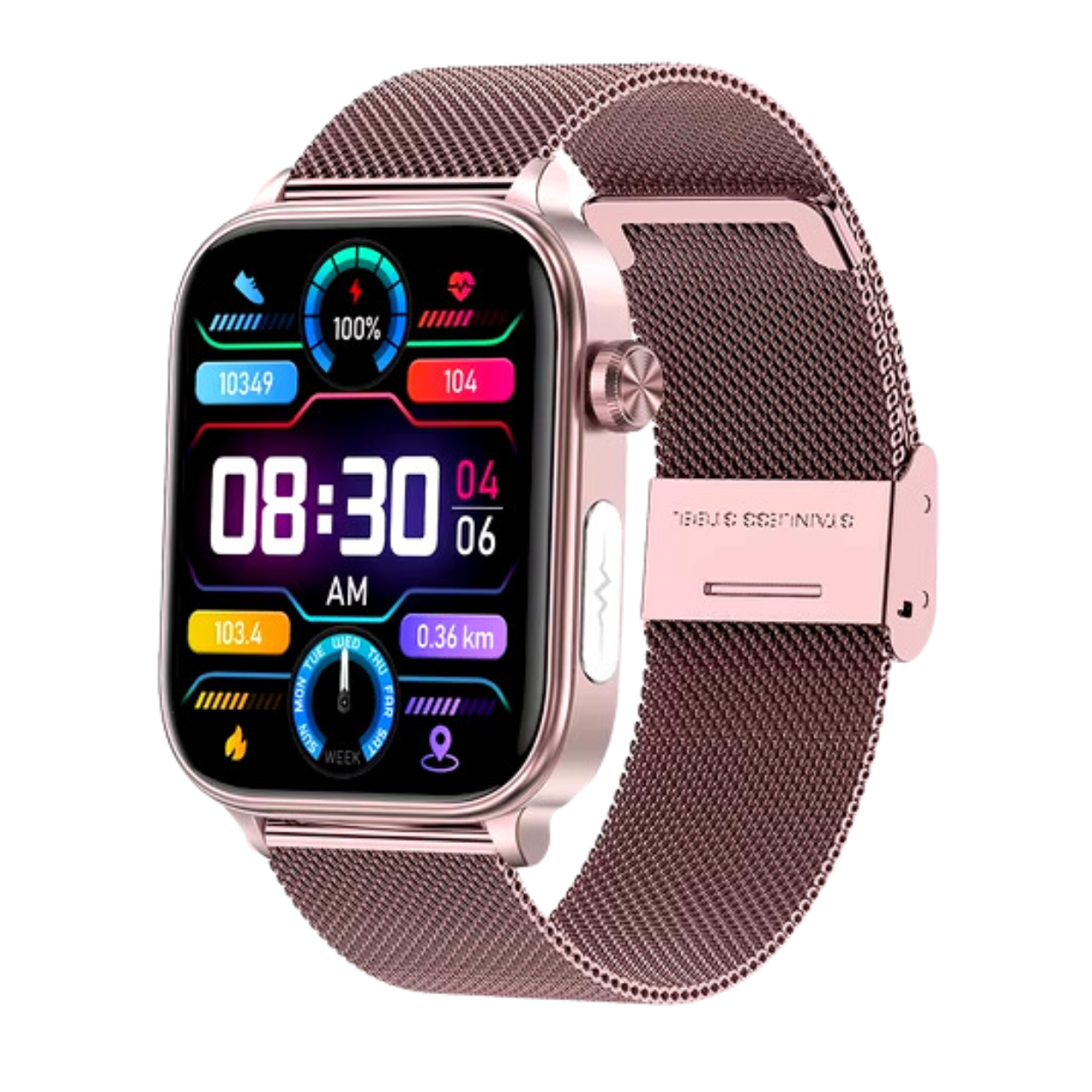 Montre Connectée Fitness avec ECG et Suivi de Santé