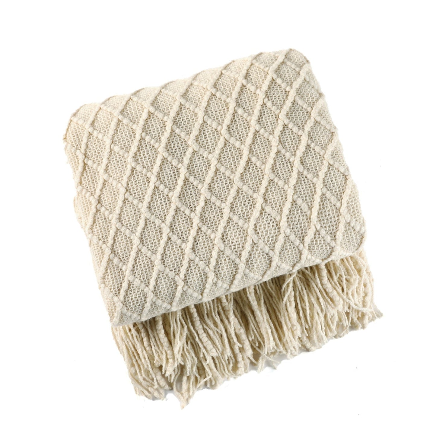 Plaid Tricoté Douillet pour Intérieur Chaleureux