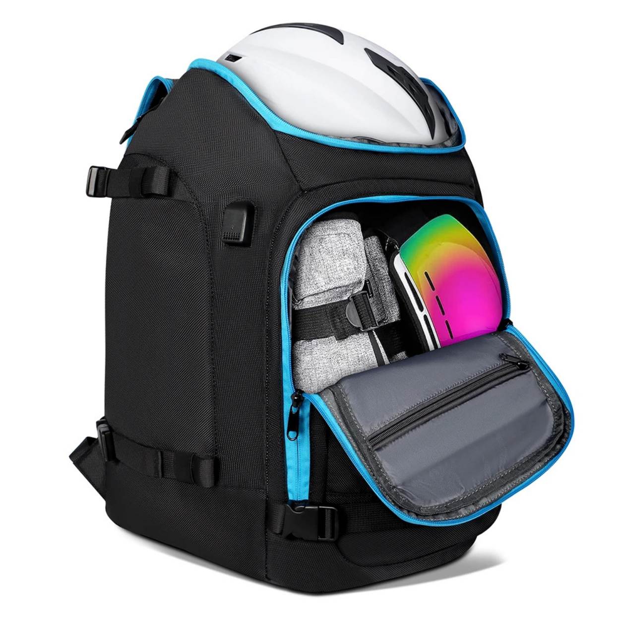 Sac à Dos Ski 50L Waterproof pour Pentes Neige