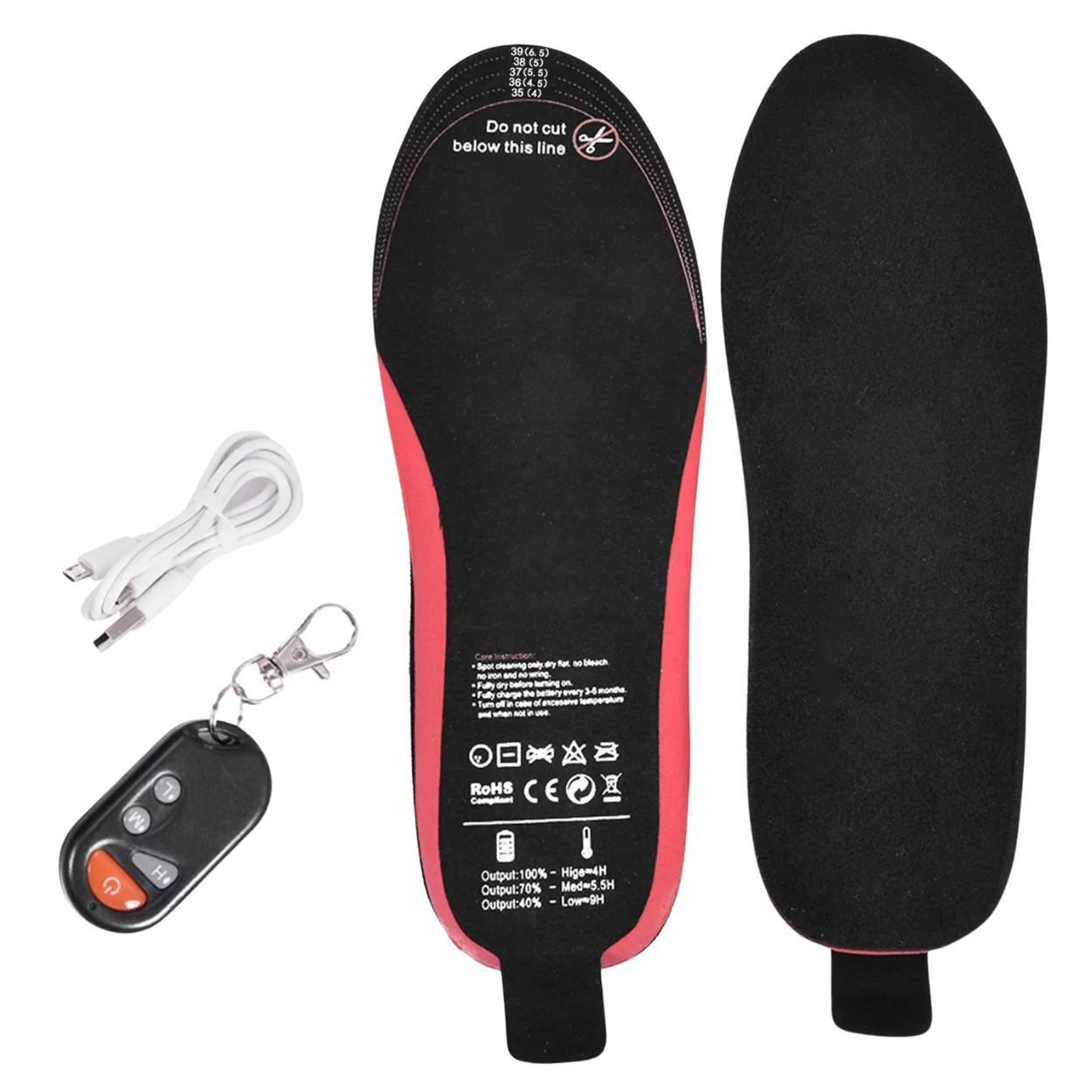 Semelles Chauffantes Électriques avec Télécommande