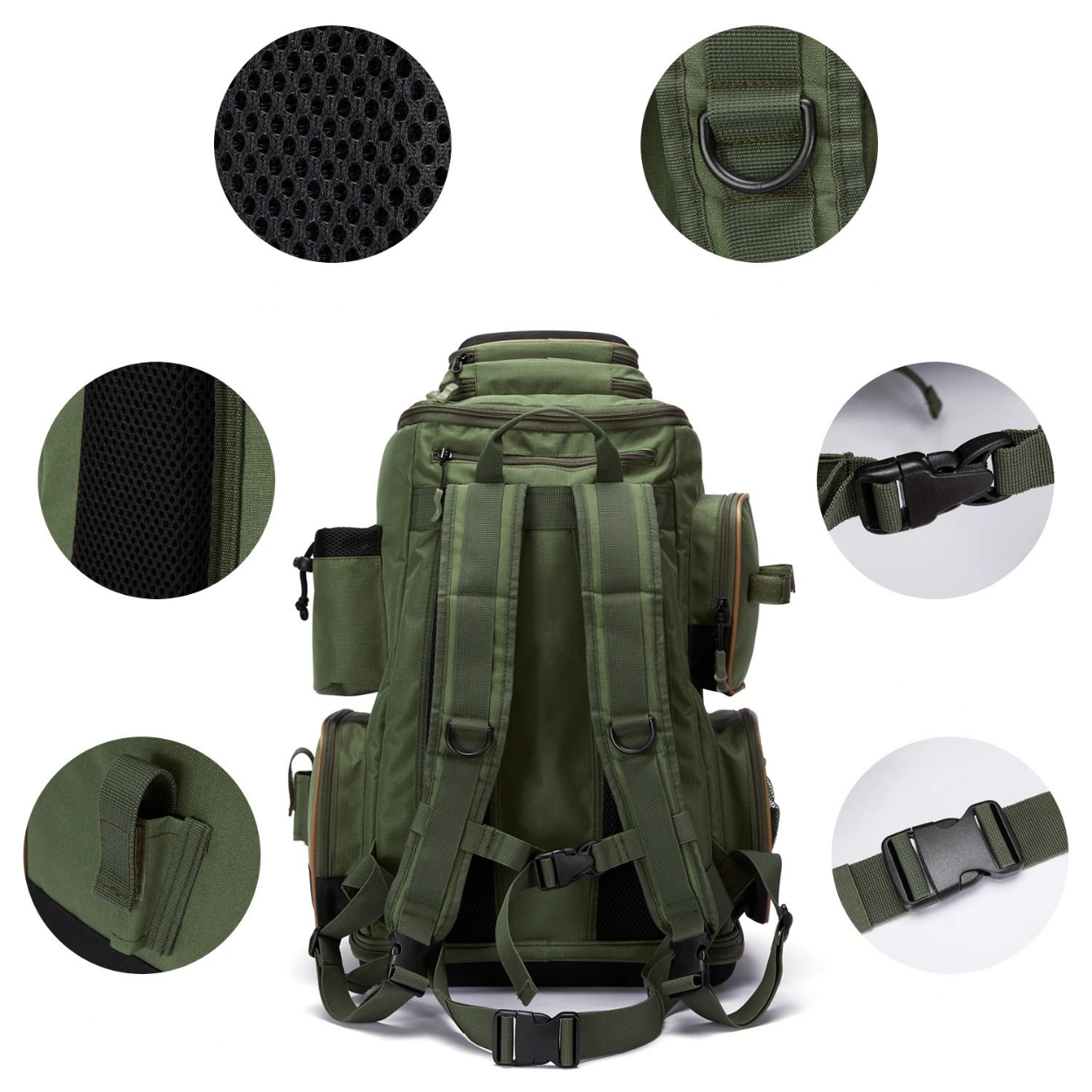 Sac à Dos Pêche Imperméable et Régulable pour Pêcheurs Expérimentés