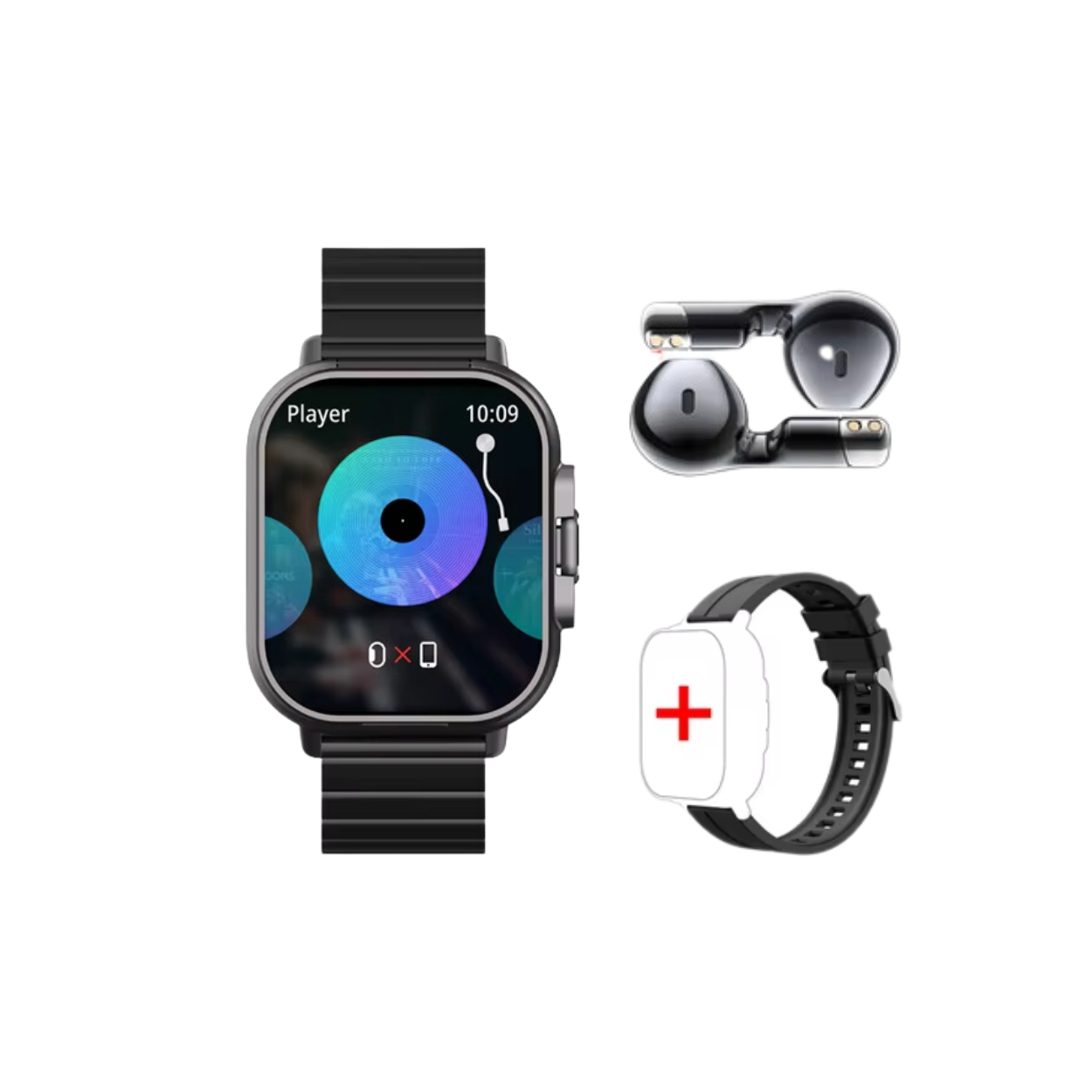 Montre Connectée avec Écouteurs Bluetooth Intégrés