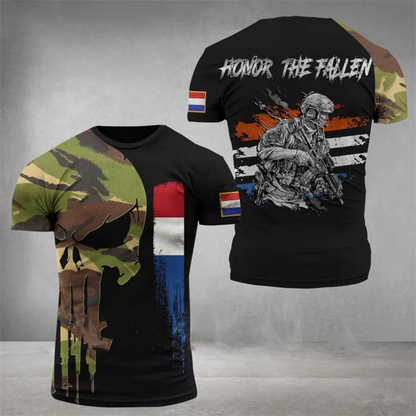 T-shirt Armée Style Militaire Camouflage pour Homme