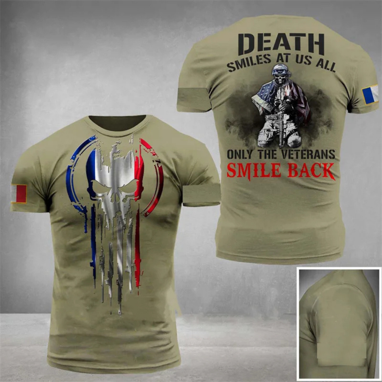 T-shirt Armée Style Militaire Camouflage pour Homme