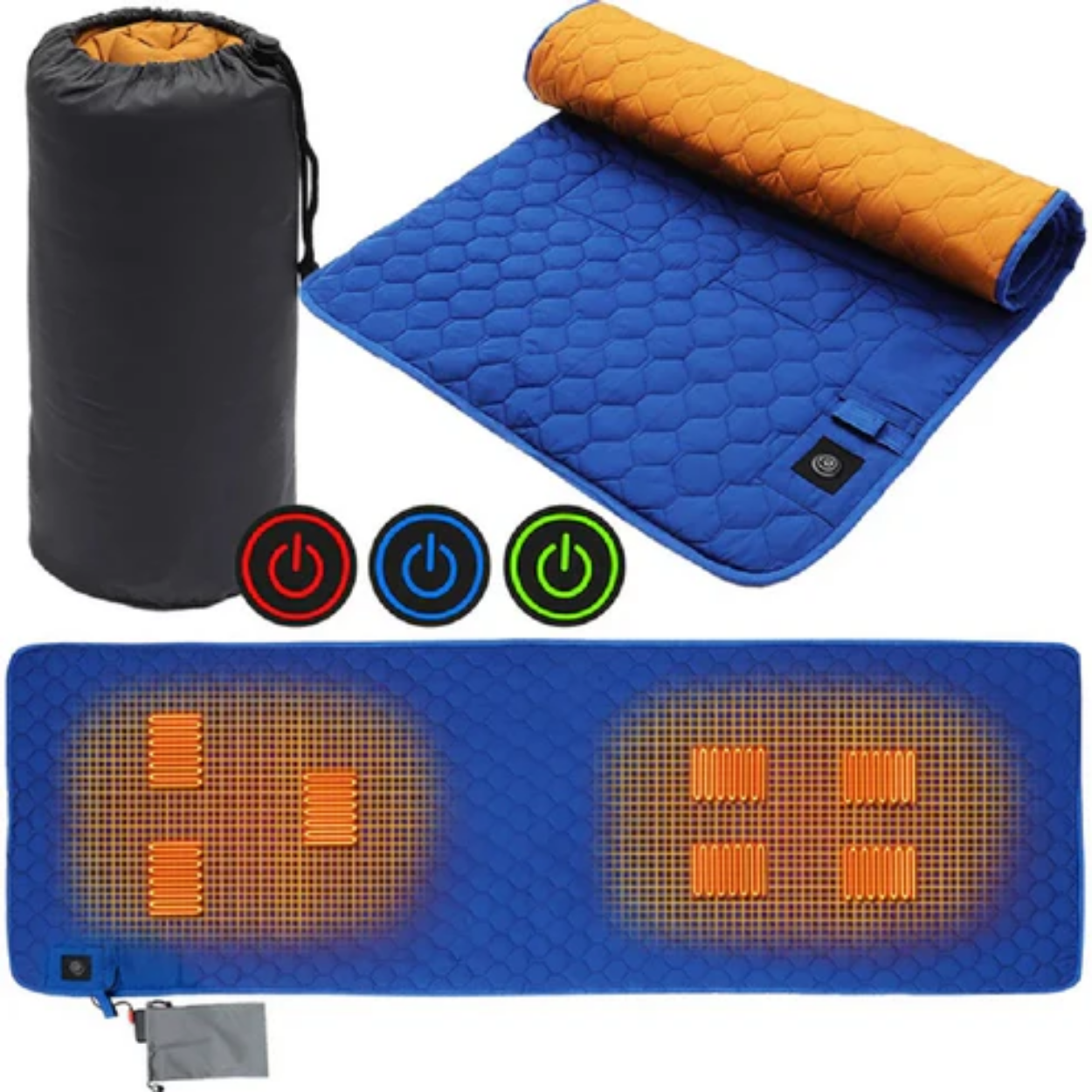 Tapis de Camping Électrique Chauffant et Imperméable