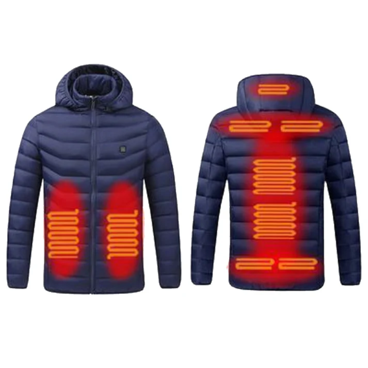 Veste chauffante électrique réversible pour homme et femme