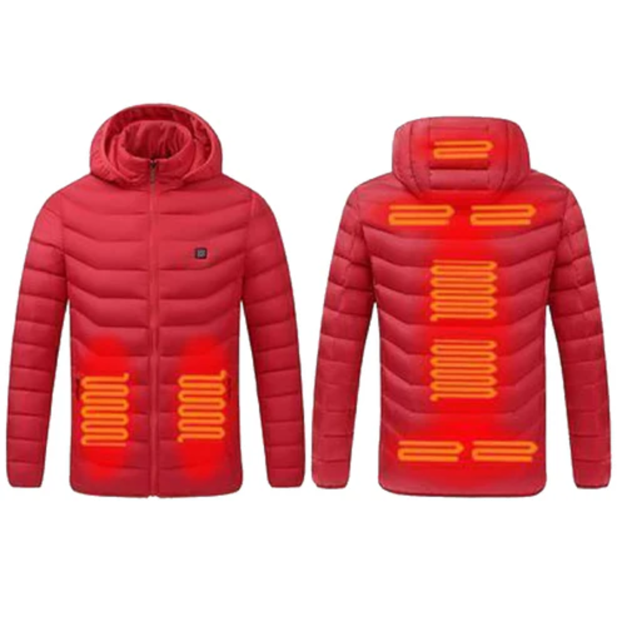 Veste chauffante électrique réversible pour homme et femme