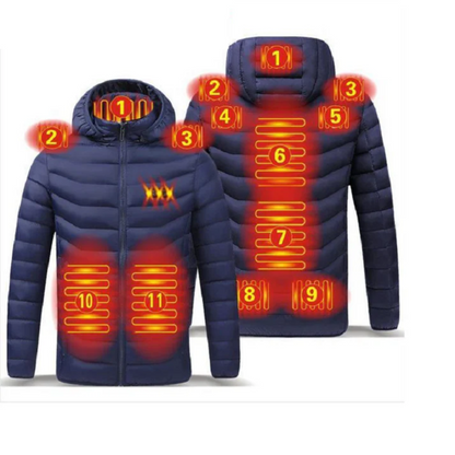 Veste Chauffante Électrique 11 Zones de Chaleur Réglable
