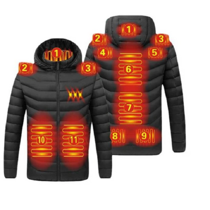 Veste Chauffante Électrique 11 Zones de Chaleur Réglable