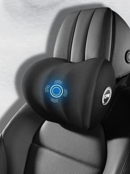 Coussin de Voiture Massant avec Vibrations et Appuie-tête Réglable