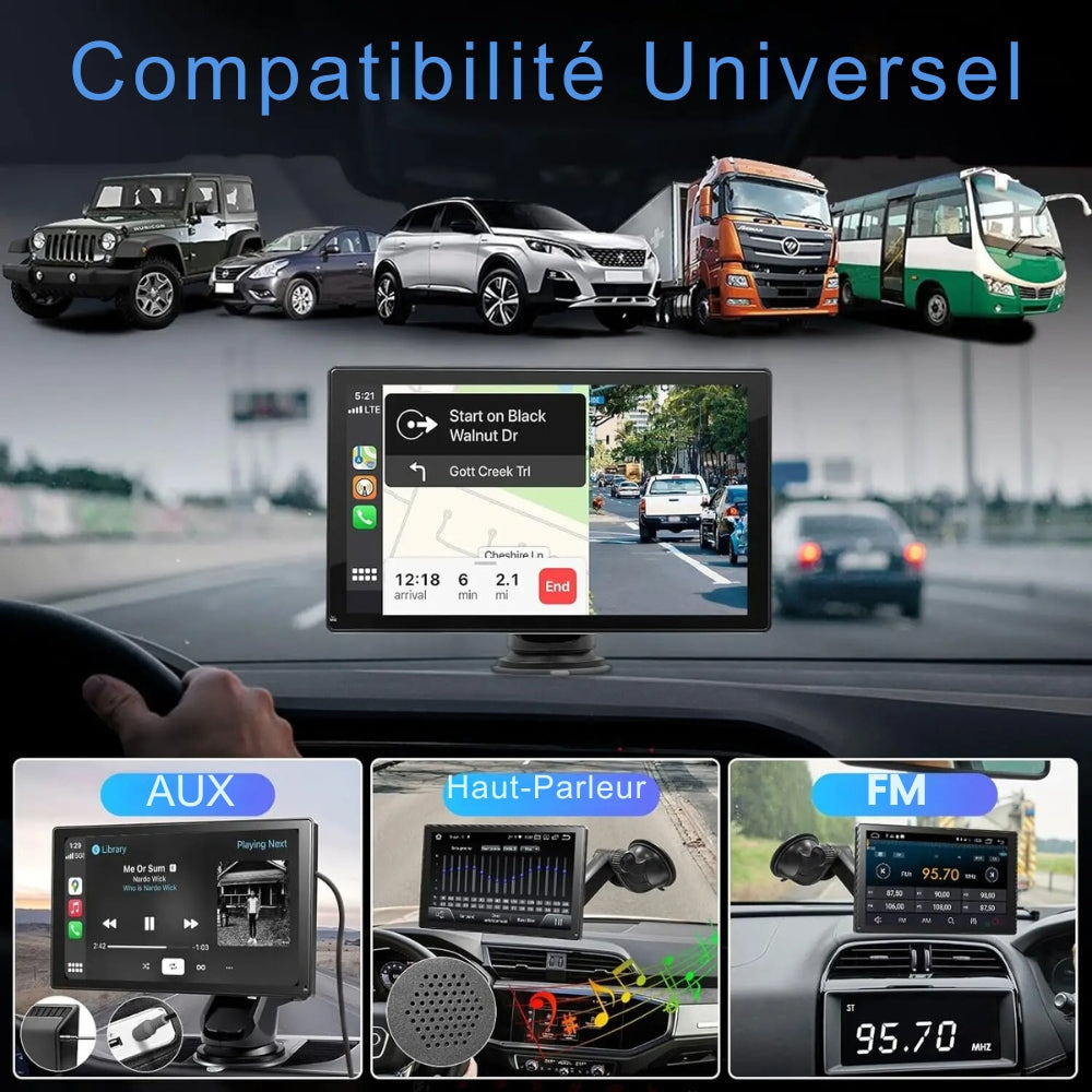 Autoradio Android Carplay avec Écran Tactile
