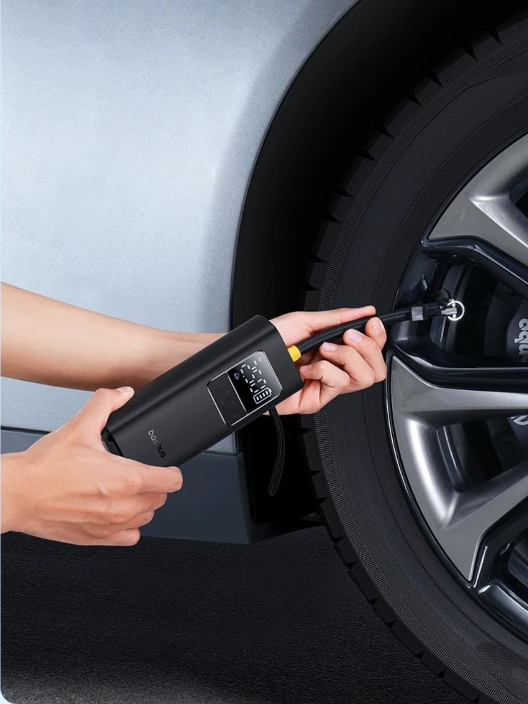 Gonfleur de Pneu Portable et Sans Fil pour Voiture