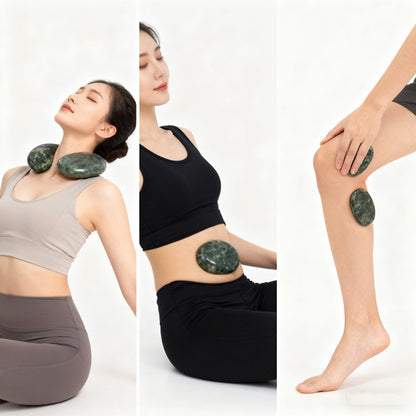 Pierres de Massage Chaudes en Pierre de Jade Naturelle