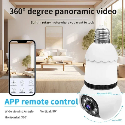 Marcherelle™ – Caméra De Sécurité Avec Ampoule LED Vision Couleur