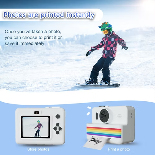 Marcherelle™ – Appareil Photo Enfant À Impression Instantanée Créative