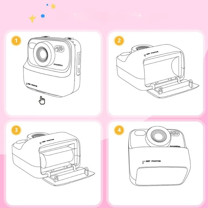 Marcherelle™ – Appareil Photo Enfant Instantané pour Moments Créatifs