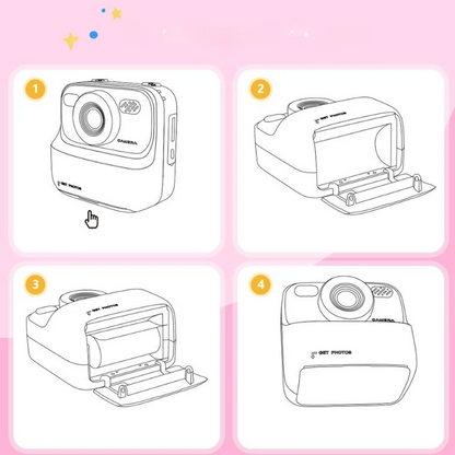 Marcherelle™ – Appareil Photo Enfant Instantané pour Moments Créatifs