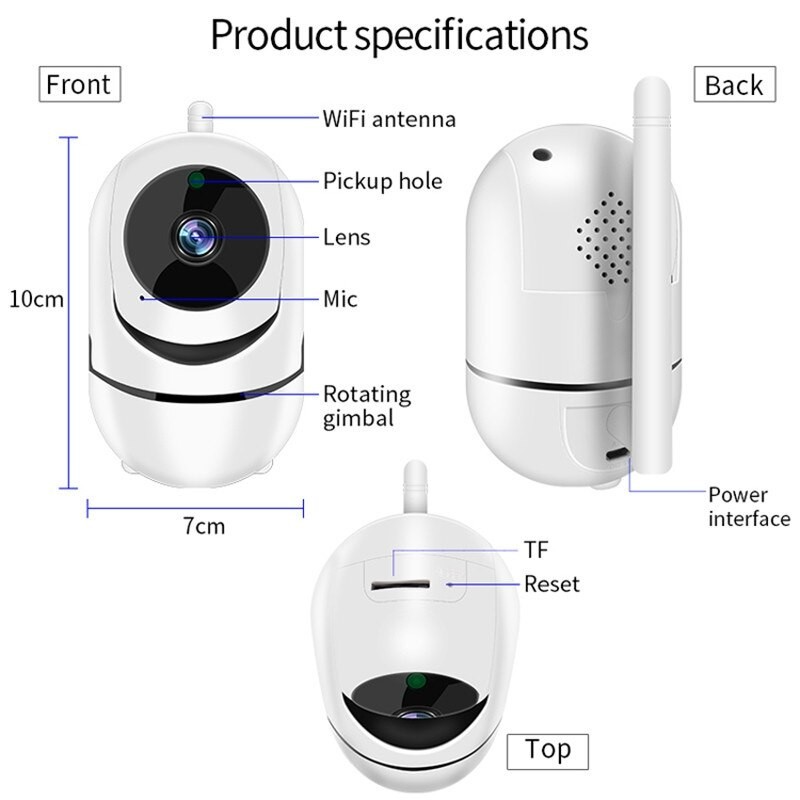 Marcherelle™ – Caméra De Sécurité WIFI Full HD Pour Une Surveillance Continue