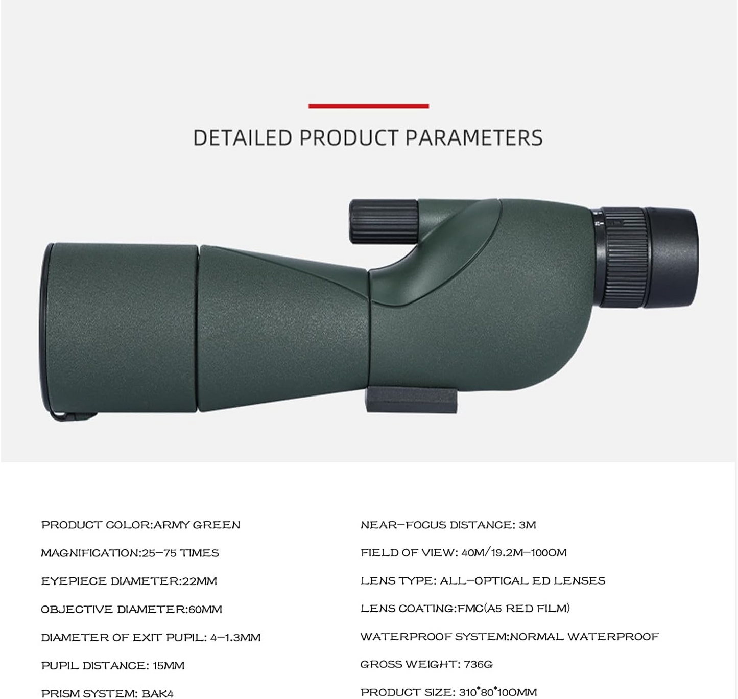 Marcherelle™ – Monoculaire Zoom 15–45× Pour Observation Claire