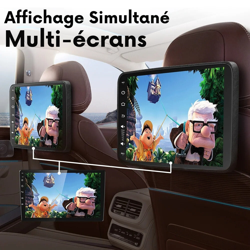 Écran Auto Portable Bluetooth avec Appui-Tête