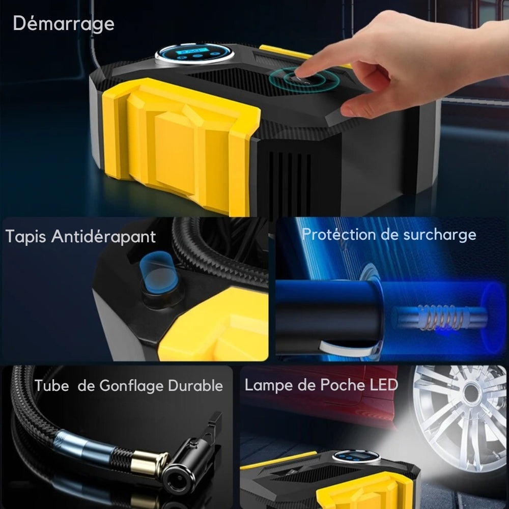 Compresseur Pneu Portable et Silencieux